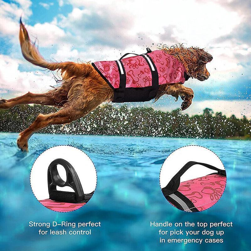V528-9360312071268-202509301654-00 Floatation Vest for Dogs Swimming and Boating with Buoyancy Support Red - XS - Image 1