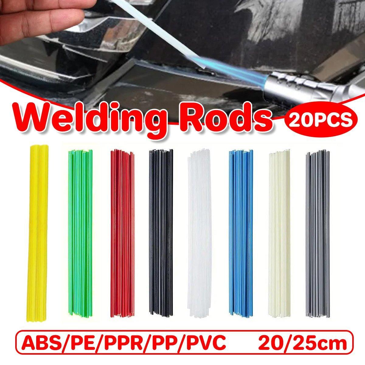 V528-ABS-BLACK-20PCS-20CM-567665-202510010900-00 Bumper Plastic Welding Rod Torch 50CM/25CM Assorted Colours and Materials - Black - ABS 20cm - Image 1