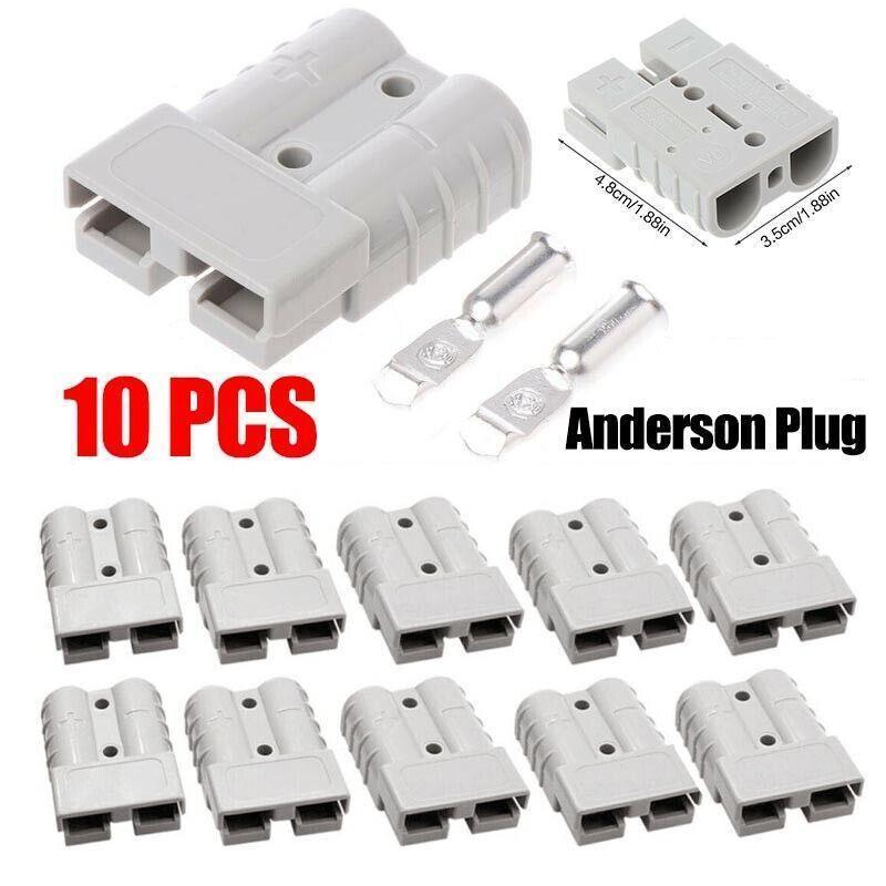 V528-ANDERSONPLUG-10PCS-331162-202509291854-00 10PCS Anderson Style Plug 50A 12V 24V DC Connectors for Solar 4WD Battery Systems - Image 1