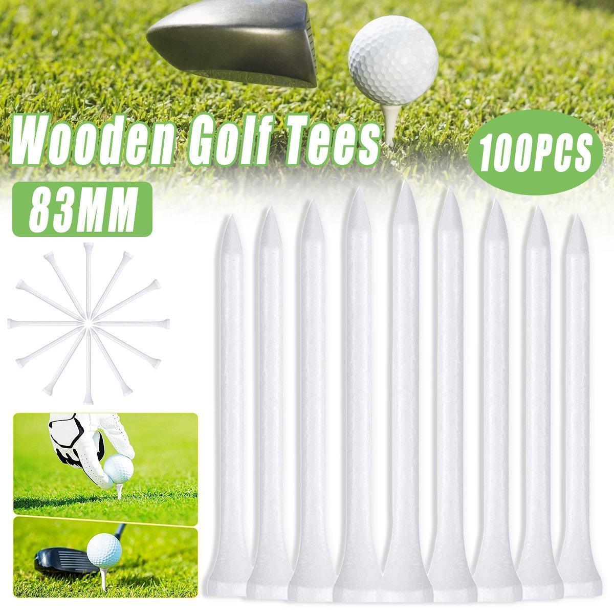 V528-BALL-PEG-100PCS-780082-202509291900-00 100pcs Wooden Golf Spikes Durable Wooden Tees Golf Accessories - Image 1