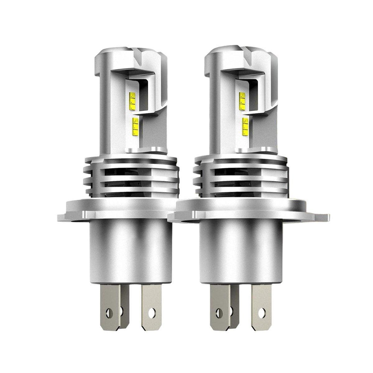 V528-CAR-LIGHTS-2PCS-258800-202509291818-00 2 Pack H4 LED Headlight Bulbs 6000K White 9600LM High Low Beam Canbus Ready - Image 1
