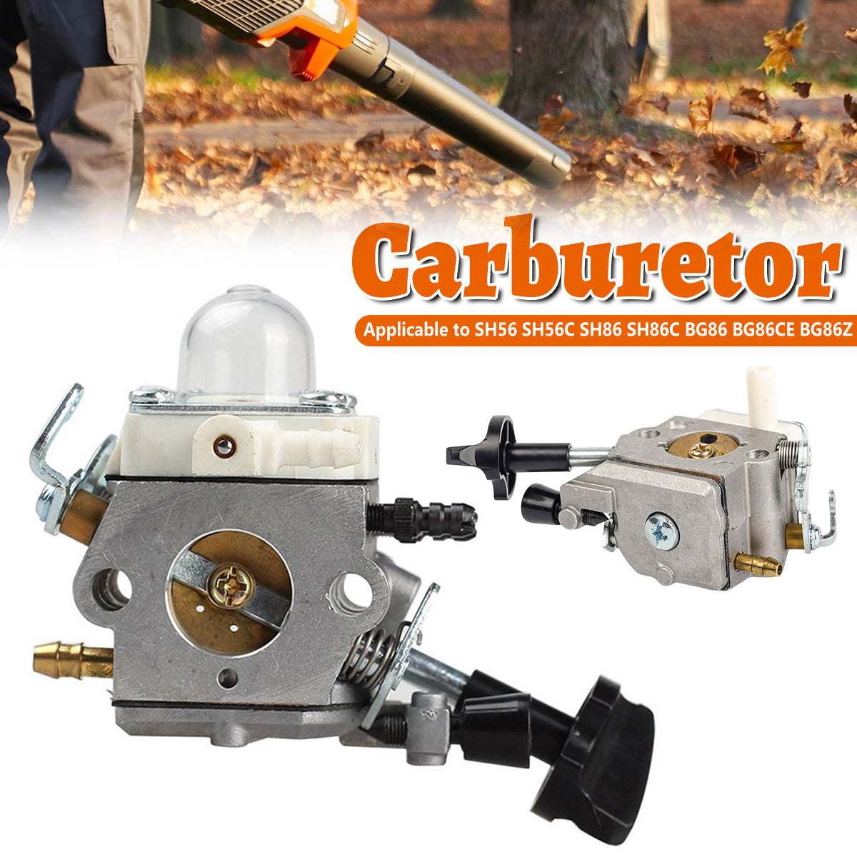 V528-CARBURETOR-459265-202509291718-00 Carburetor For SH56 SH86 SH56C SH86C BG86 BG86C BG86CE BG86Z Engine Repair Tool - Image 1