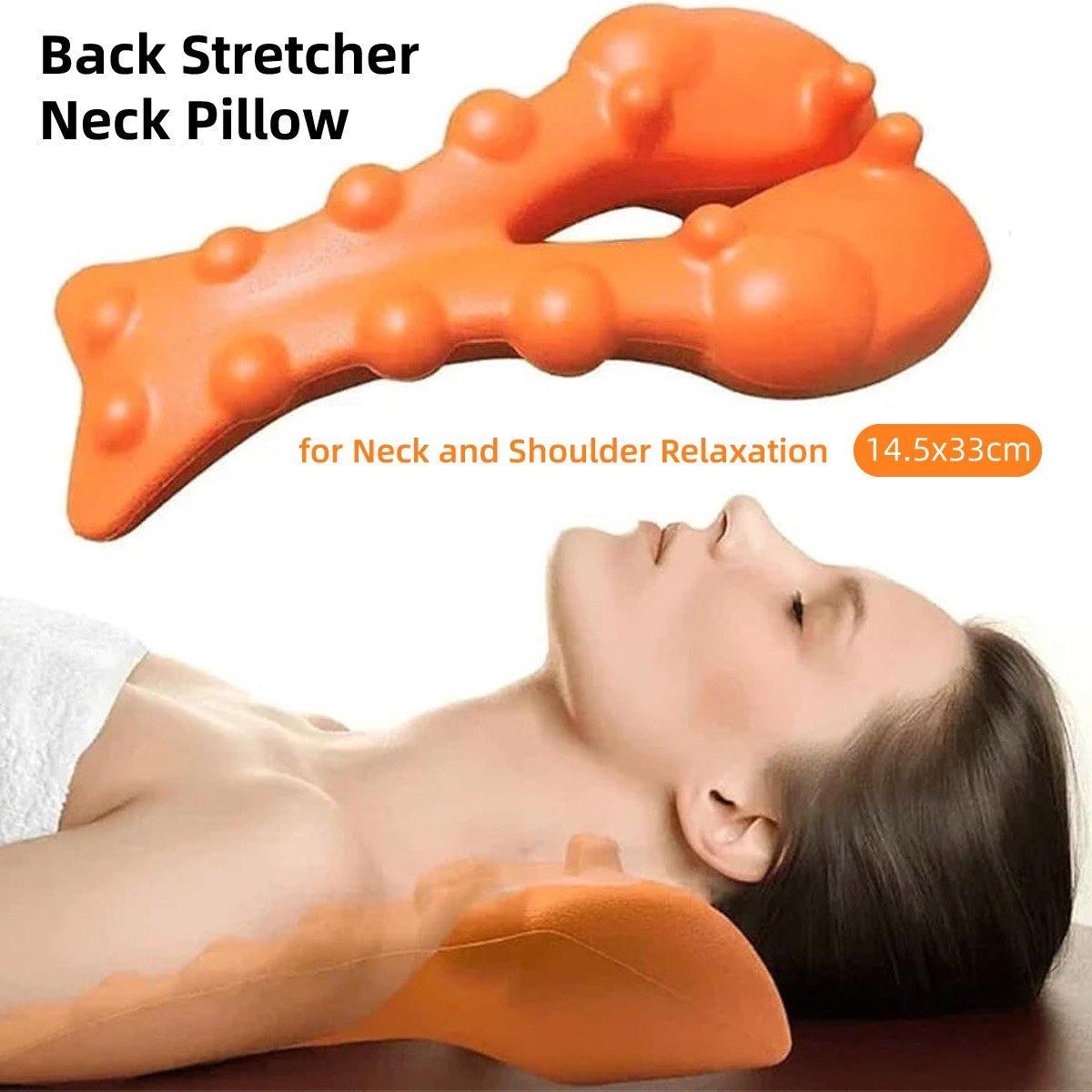 V528-CERVICAL-PILLOW-601005-202509251011-00 Orthopedic Lumbar Pillow Acupressure Massage Cushion for Back Neck Pain Relief - Image 1
