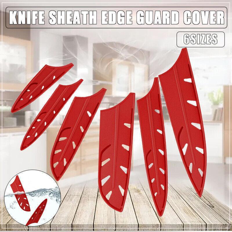 V528-CHEFSCABBARD-8IN-545322-202509302236-00 Plastic Knife Sheath Edge Guard Cover Scabbard Slicing Blade Red Protector Chef - Chef Scabbard-8in - Image 1
