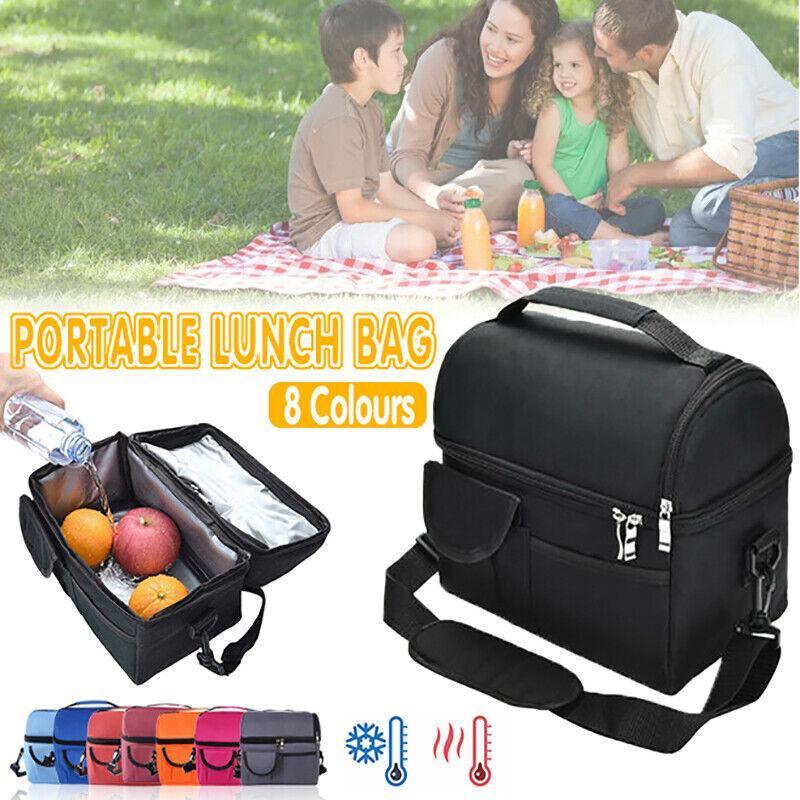 V528-CONVENIENTBAG-GREY-83133-202510010527-00 Insulated Lunch Bag Box Tote Cooler For Women Men Hot Cold Food Thermal - Grey - Image 1