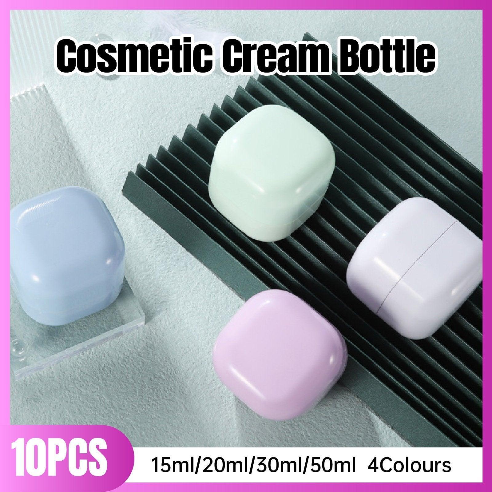 V528-CREAM-BOTTLE-10PCS-50ML-PURPLE-482703-202509302100-00 10PCS Square Lightproof Cream Jars Cosmetics Containers Skincare Lotion Makeup Jars - Pink 50ml - Image 1