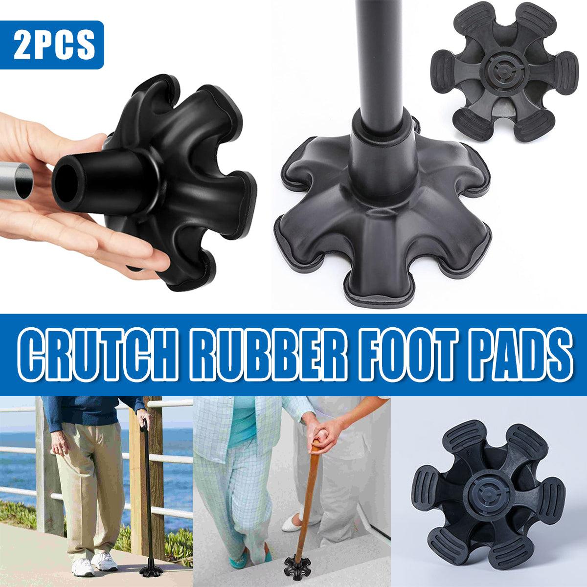V528-CRUTCH-PAD-2PCS-19MM-806219-202509251625-00 2PCS 19MM Non-Slip Rubber Foot Pads for Walking Cane Crutch Support Replacement - Image 1