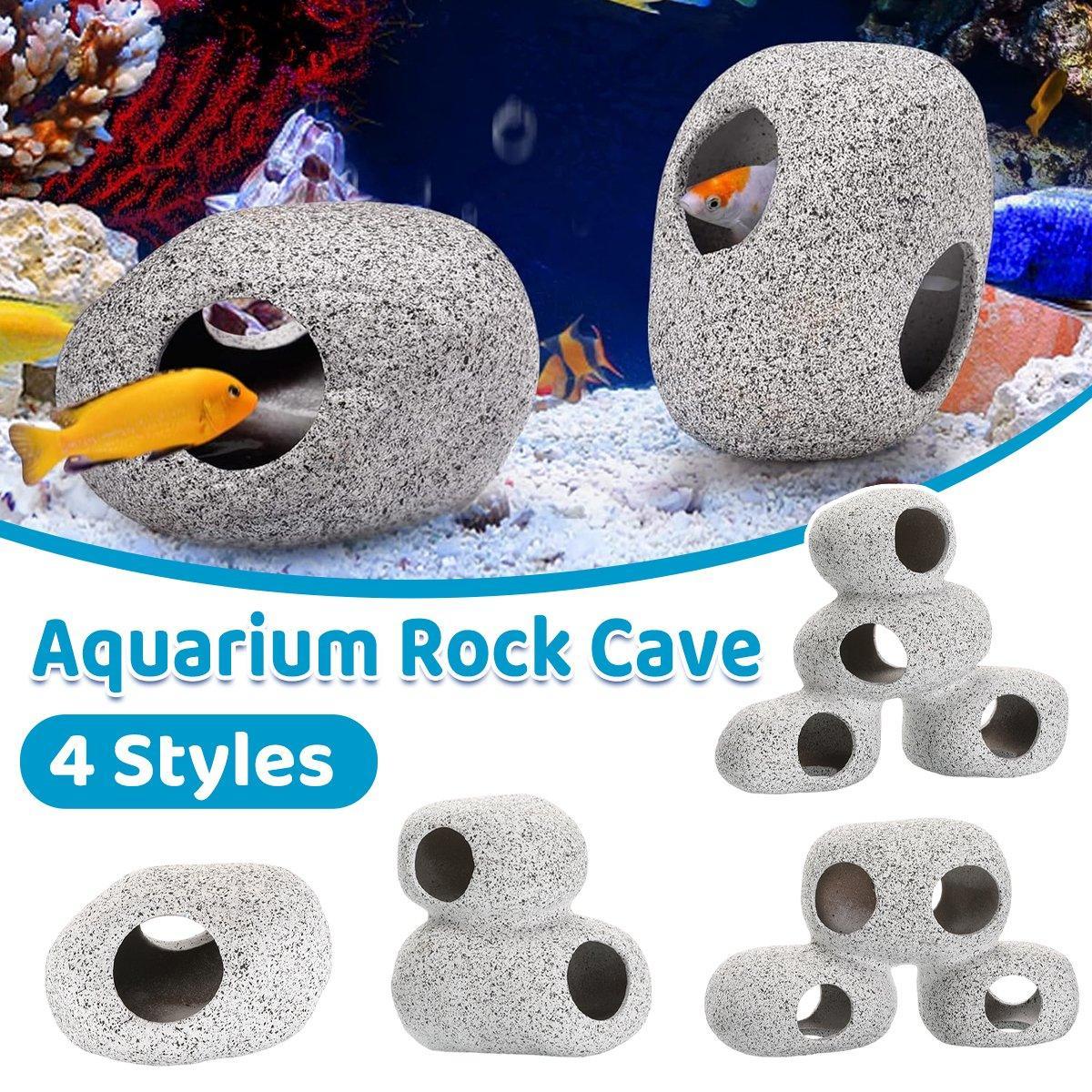 V528-DECORATION-ST1312-300946-202509301827-00 Clay Pot Aquarium Decoration Shrimp House Cichlid Breeding Tank Fish Nest - Nine Holes - Image 1