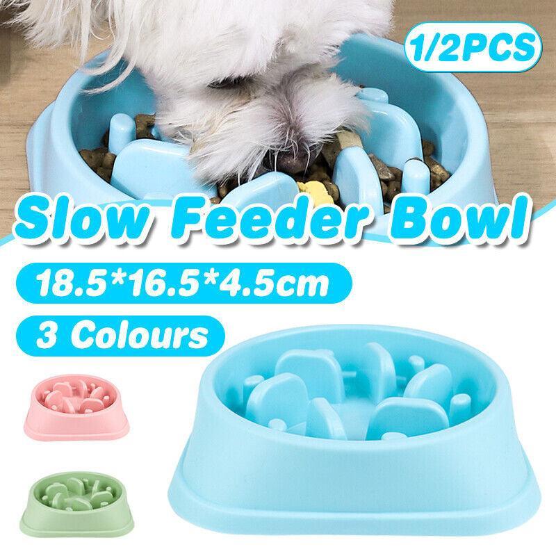 V528-DISHESSLOW-FEEDER-PINK-866254-202509301955-00 Dog-Bowl Dishes Slow-Feeder Large Pet-Eat Dogs Food-Nonslip Interactive - Pink - Image 1