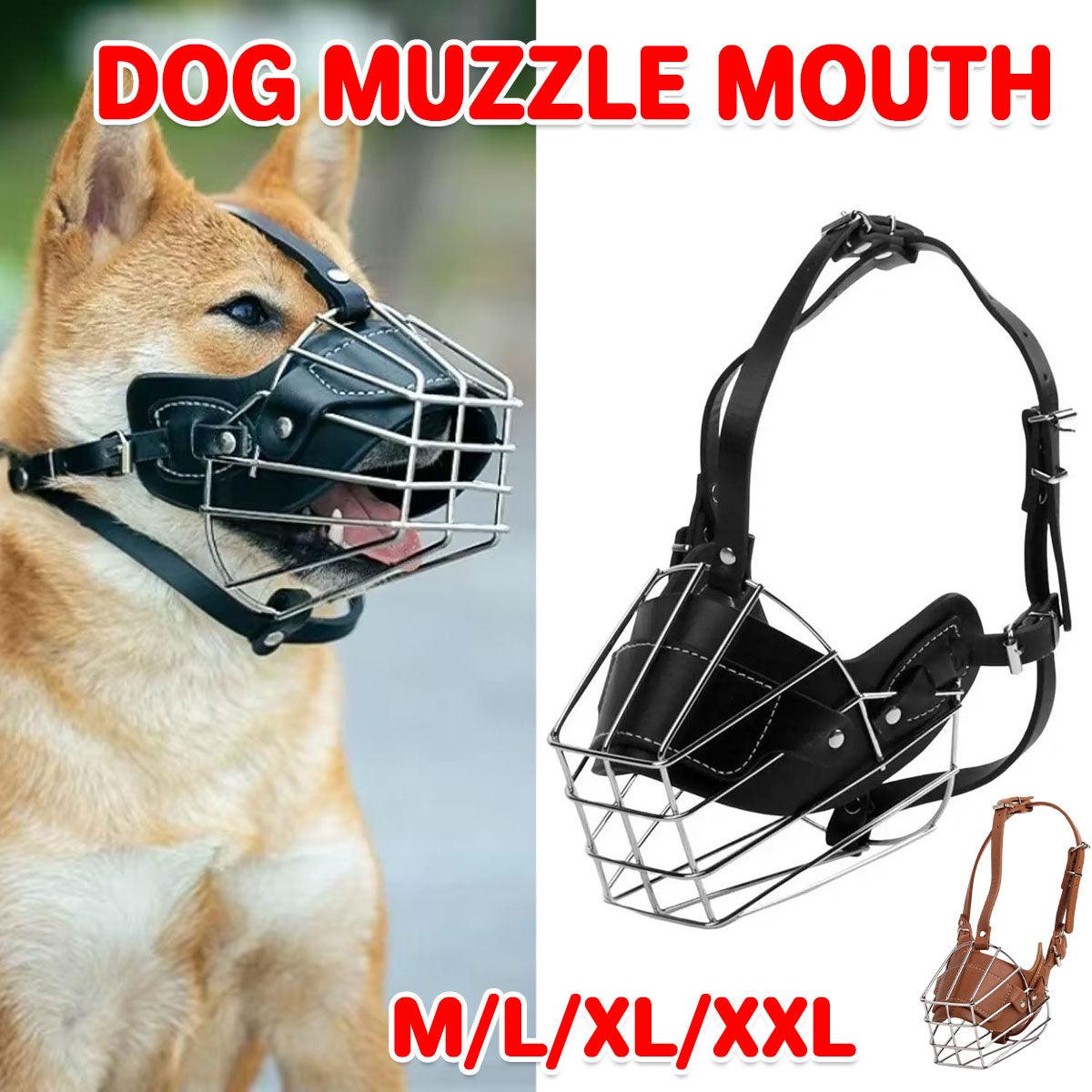 V528-DOG-MUZZLE-BLACK-M-334405-202509302318-00 Anti Bite Anti Bark Dog Muzzle Mouthguard Adjustable for Small Medium Large Dogs - Black-M - Image 1
