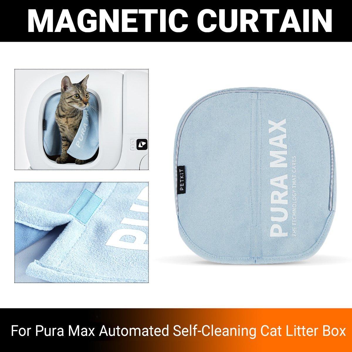 V528-DOOR-CURTAIN-915099-202509251654-00 Magnetic Dustproof Door Curtain for Smart Cat Litter Box MAX Special Design - Image 1