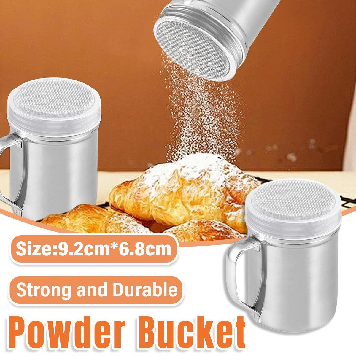 V528-DUSTING-CAN-761387-202509251136-00 Stainless Steel Powder Shaker Mesh Sugar Flour Dispenser Spice Baking Tool - Image 1