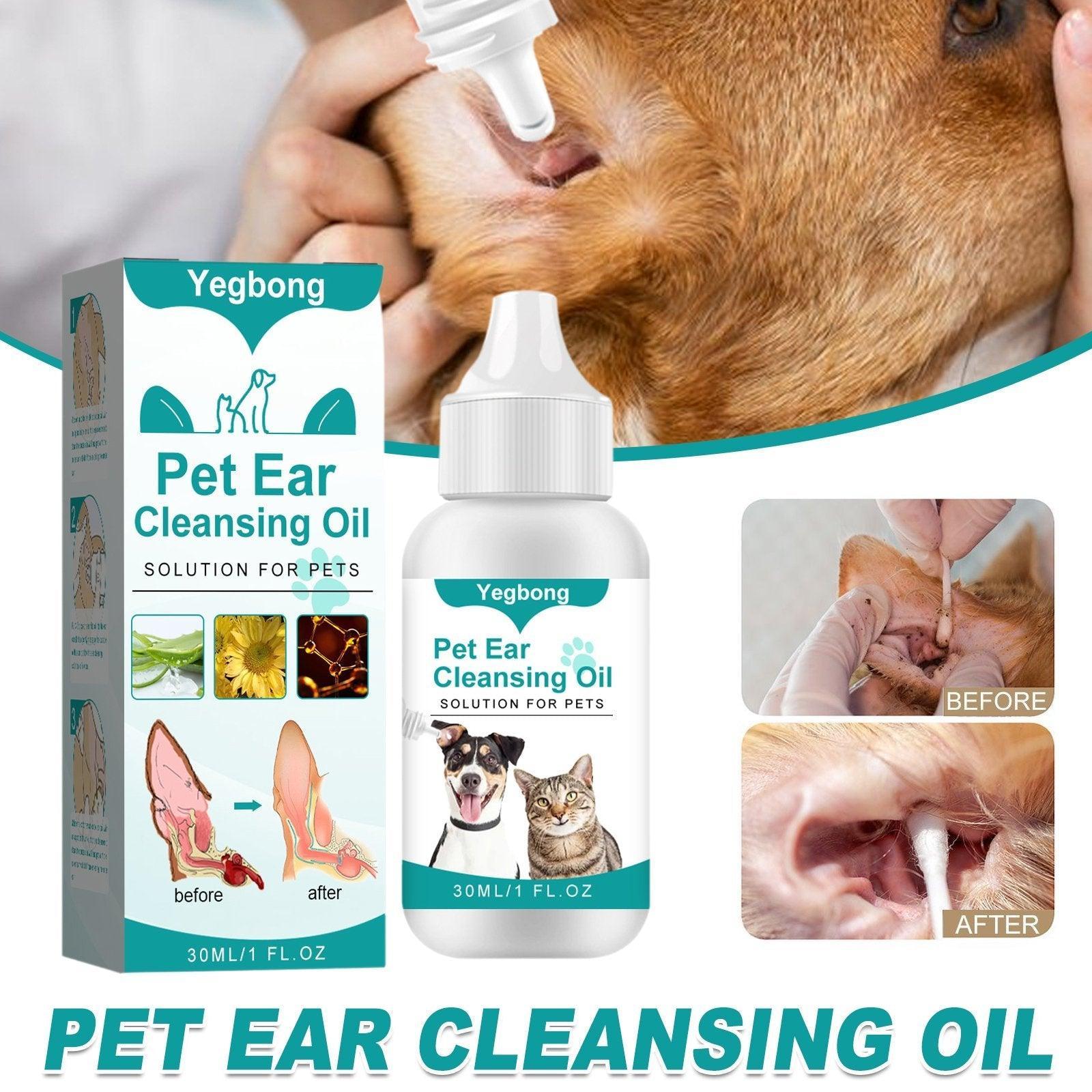 V528-EAR-CREAM-762188-202509291636-00 Pet Ear Cleaning Oil for Cats Dogs Deodorize Clean Ears Universal Ear Care Oil - Image 1