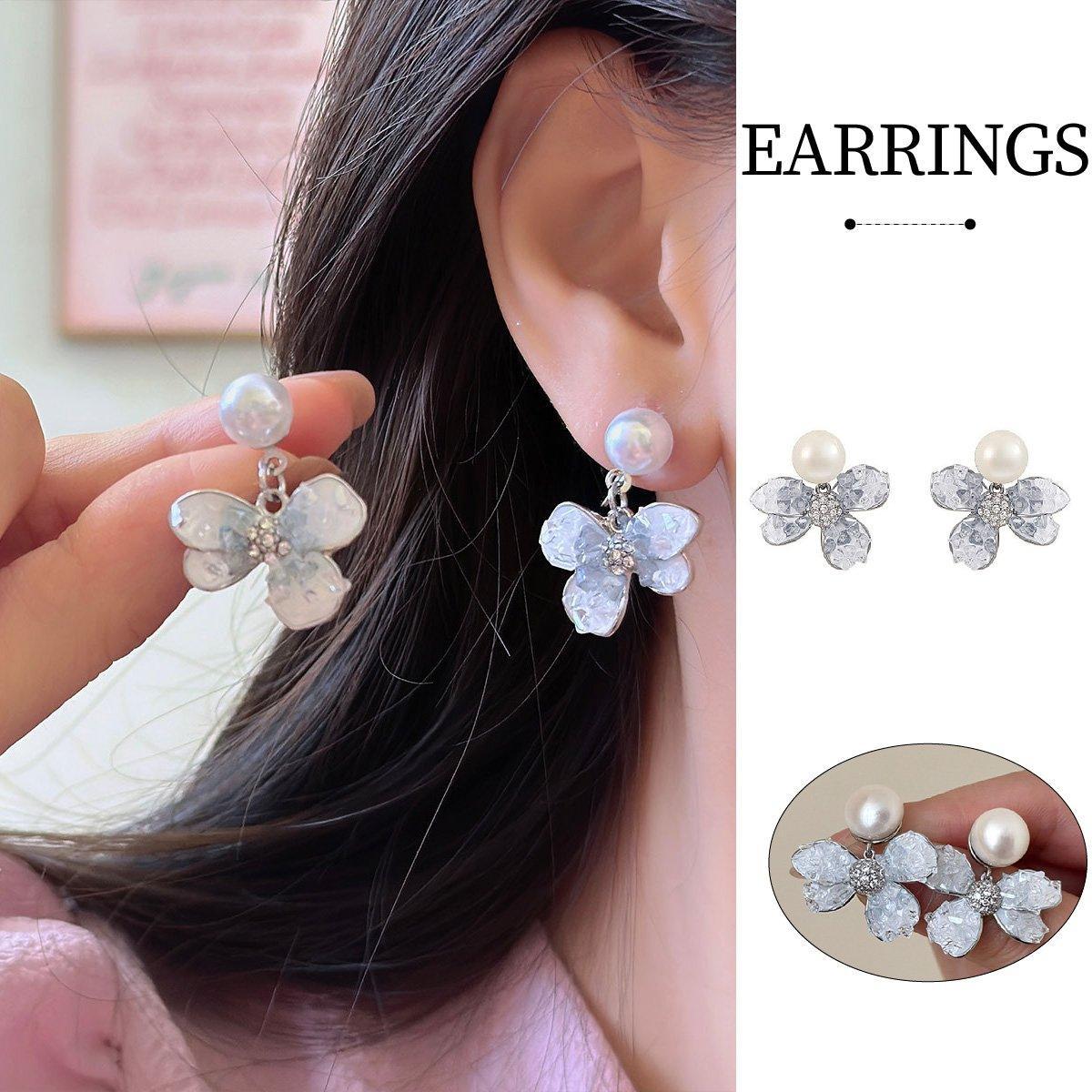 V528-EARRINGS-H5041-770265-202509291427-00 Luxury Crystal Butterfly Bow Earrings Elegant Dangle Fashion Jewelry Women - Image 1