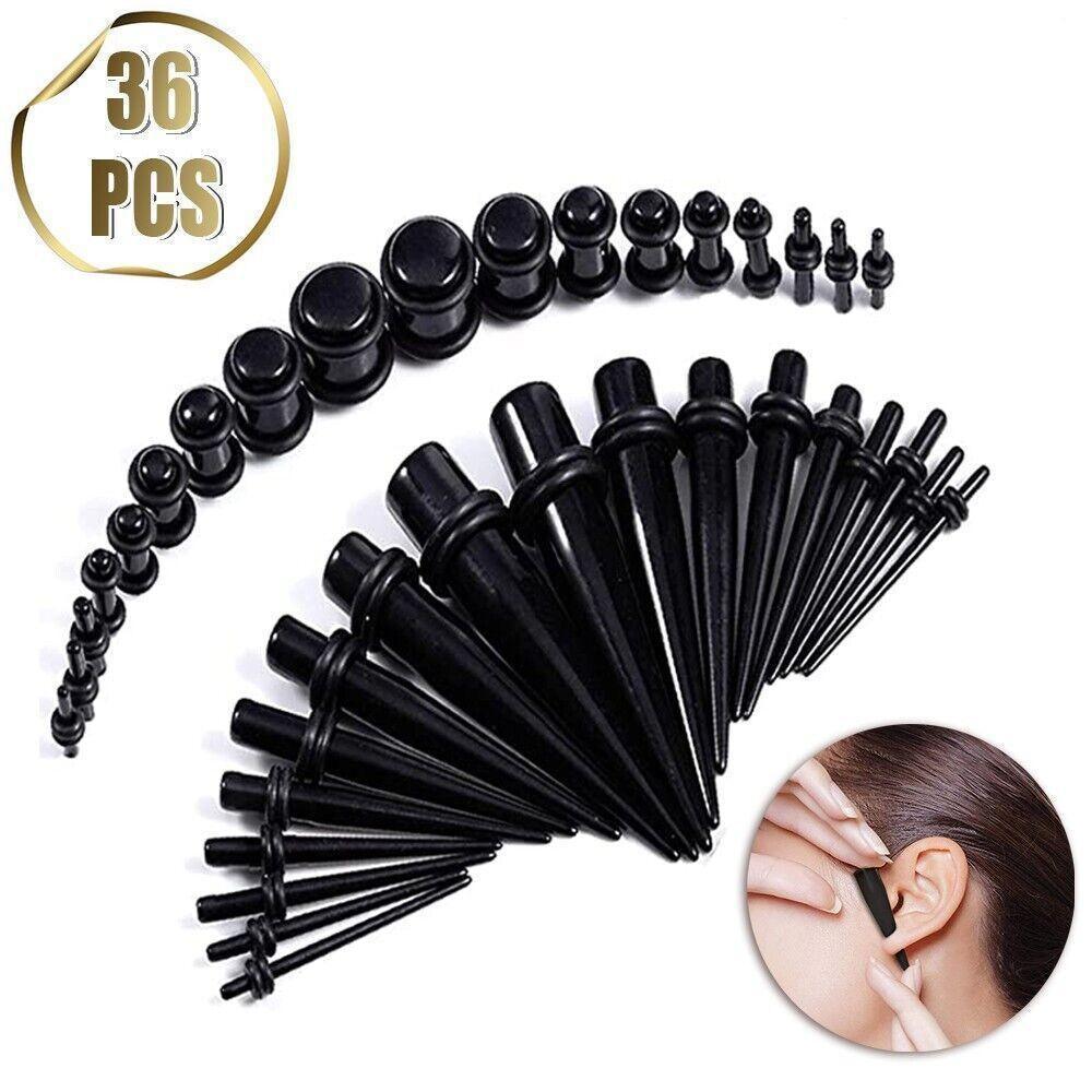 V528-EARSTRETCHING-36PCS-946515-202509251145-00 36Pcs Ear Stretching Kit Plug Set Stretch Ear Taper Stretcher Expander Tapers Au - Image 1