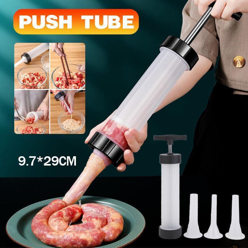 V528-ENEMA-67156-202509251210-00 Sausage Machine Meat Filler Stuffer Salami Maker Funnel Hand Operated - Image 1