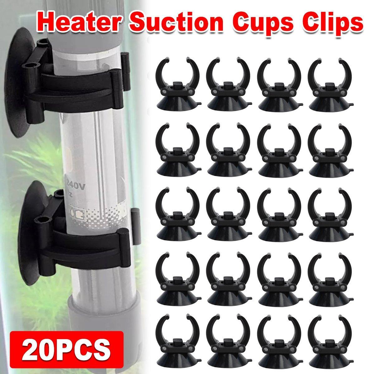 V528-FIXED-SUCKER-BLACK-20PCS-777203-202509251010-00 20PCS Black Suction Mount Clips for Aquarium Equipment - Image 1