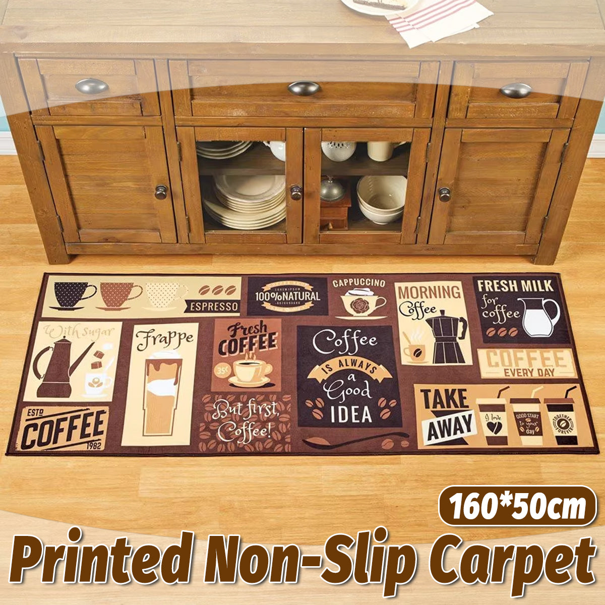 V528-FLOOR-MAT-50-160CM-722593-202509251121-00 Printed Non Slip Door Floor Rug Mat Kitchen Bathroom Carpet Mat Water Absorbent - Image 1