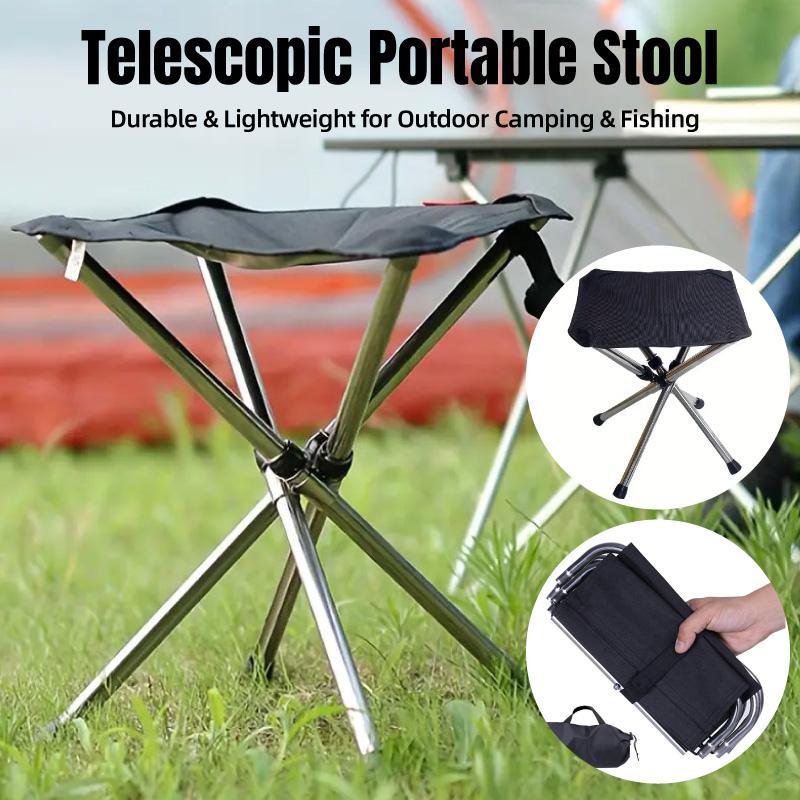 V528-FOLDING-STOOL-973236-202509291436-00 Portable Outdoor Telescopic Folding Stool Camping Chair Fishing Seat Lightweight - Image 1