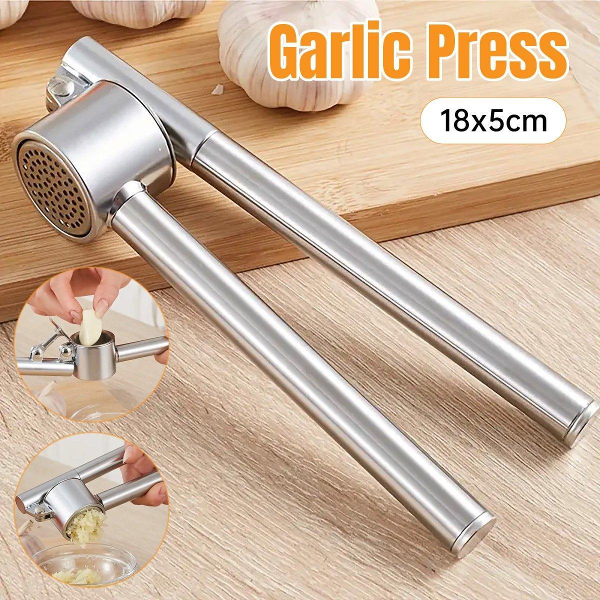 V528-GARLIC-CLIPPER-455025-202509251625-00 Stainless Steel Garlic Press Peeler Zinc Alloy Kitchen Tool Garlic Crusher - Image 1
