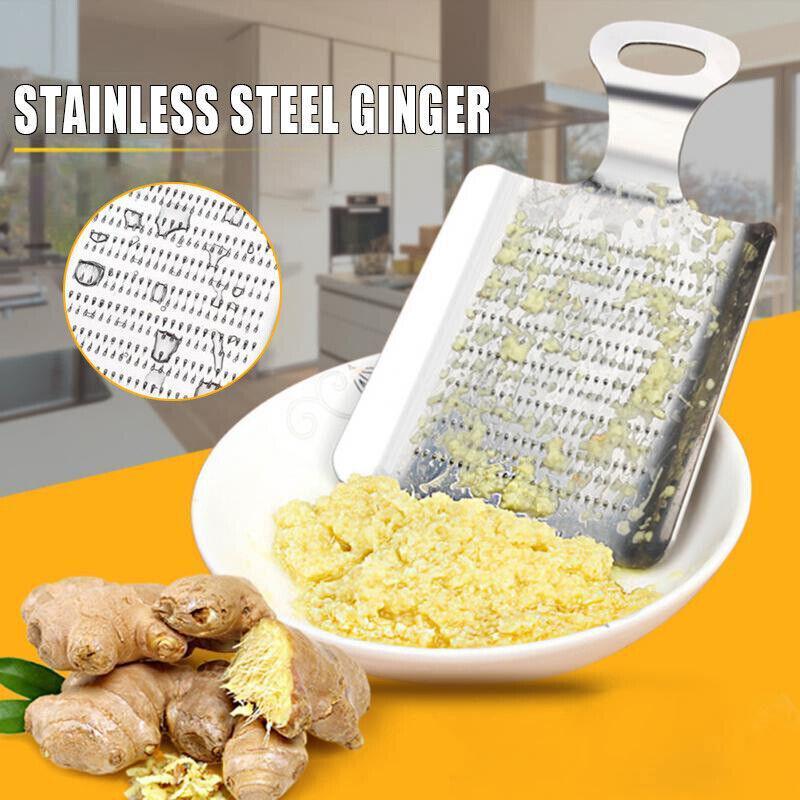 V528-GRATER-25784-202509251241-00 Practical Kitchen Ginger Wasabi Stainless Steel Garlic Grater Bento Mill Tool Au - Image 1