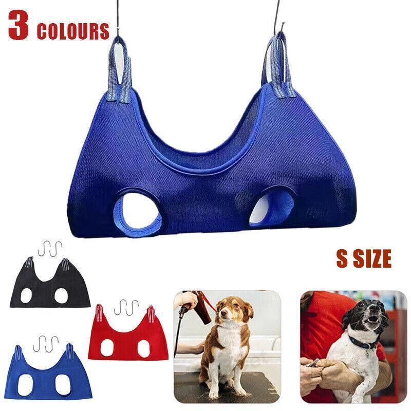 V528-HAMMOCKHELPER-BLUE-S-156353-202509302119-00 S Size Hammock Helper Pet Dog Cat Grooming Restraint Bags for Bathing Trimming Nail - Blue - Image 1
