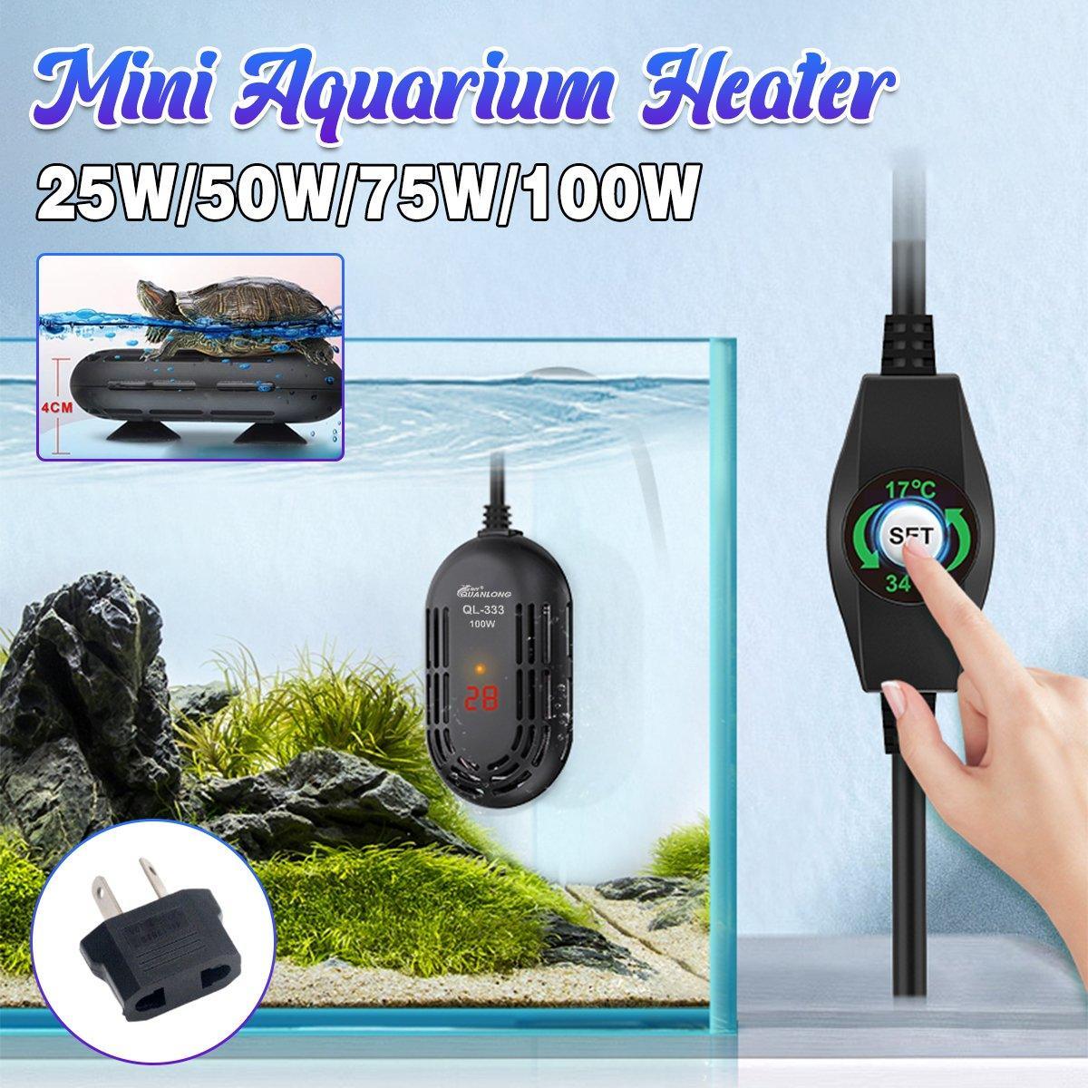 V528-HEATER-25W-479002-202509302218-00 Mini Submersible Aquarium Temperature Rod with Thermostat for Fish and Turtle Tanks - 25W - Image 1