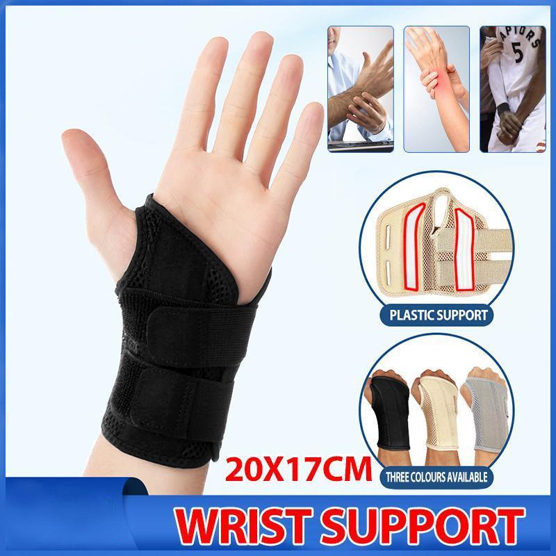 V528-J00405-BLACK-LEFTHAND-174178-202509301254-00 Carpal Tunnel Wrist Brace Night Sleep Wrist Support Wrist Splint Pain Left Hand - Black - Image 1