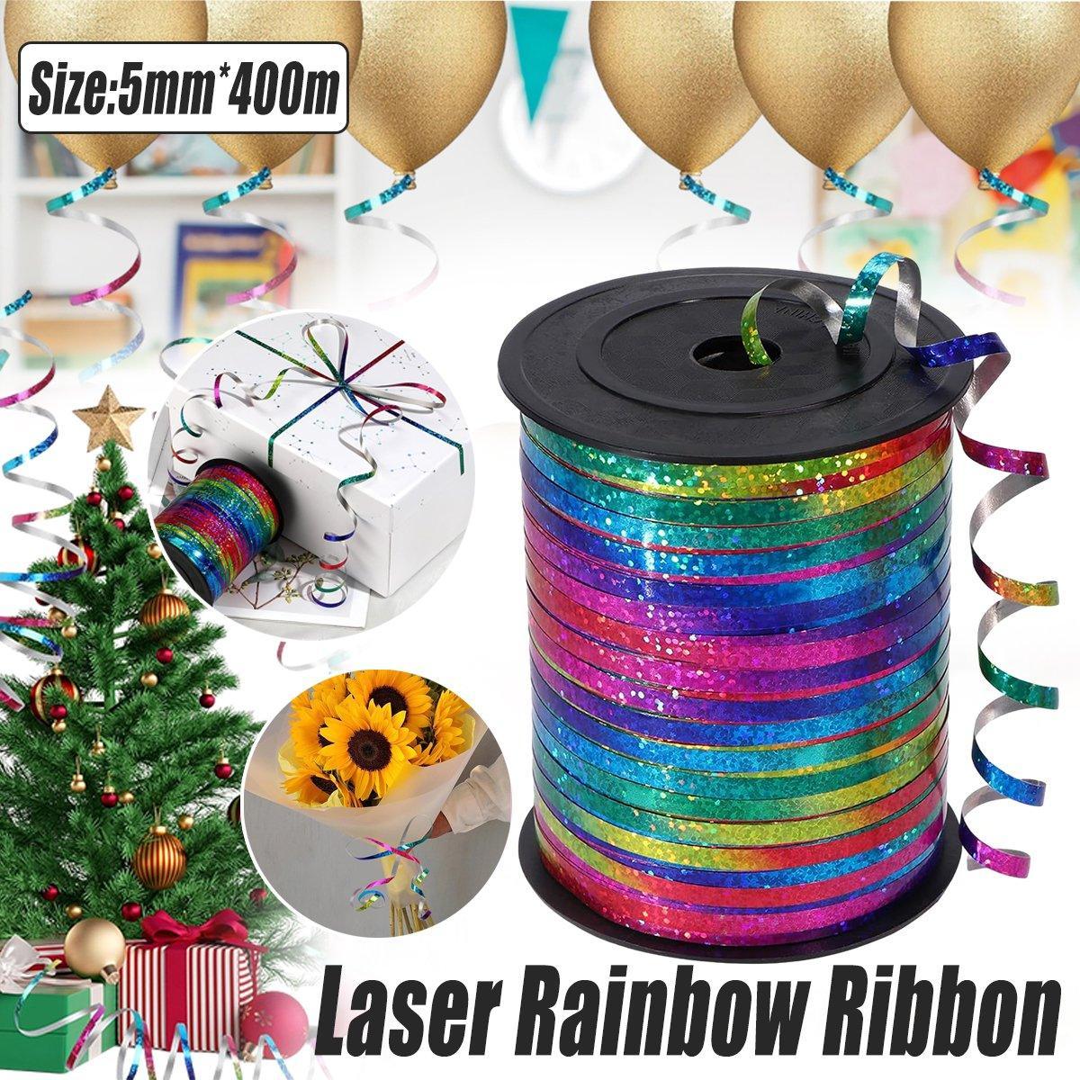 V528-LASER-RIBBONS-663302-202509291554-00 400m Glitter Laser Ribbon for Balloons Birthday Party Banners Pull String Tie - Image 1