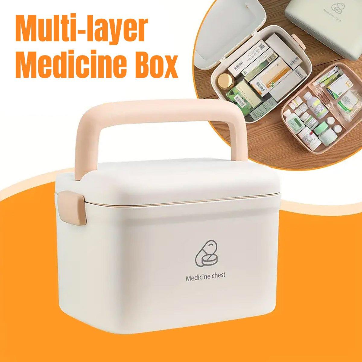 V528-MEDICINE-KIT-126579-202509251535-00 Medicine Cabinet Household Organizer Storage Emergency First Aid Kit Organizer - Image 1