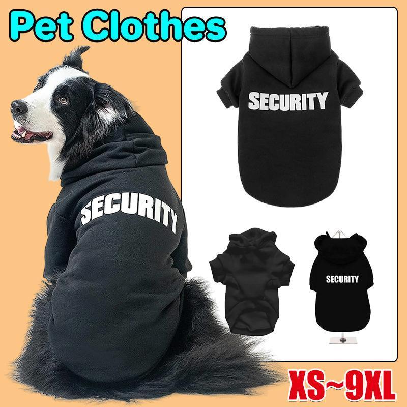 V528-MH00332-BLACK-2XL-562771-202509301200-00 Pet Dog Clothes Hoodie Warm Winter Jumper Puppy Cat Clothing Coat Jacket Shirt - 2XL - Image 1