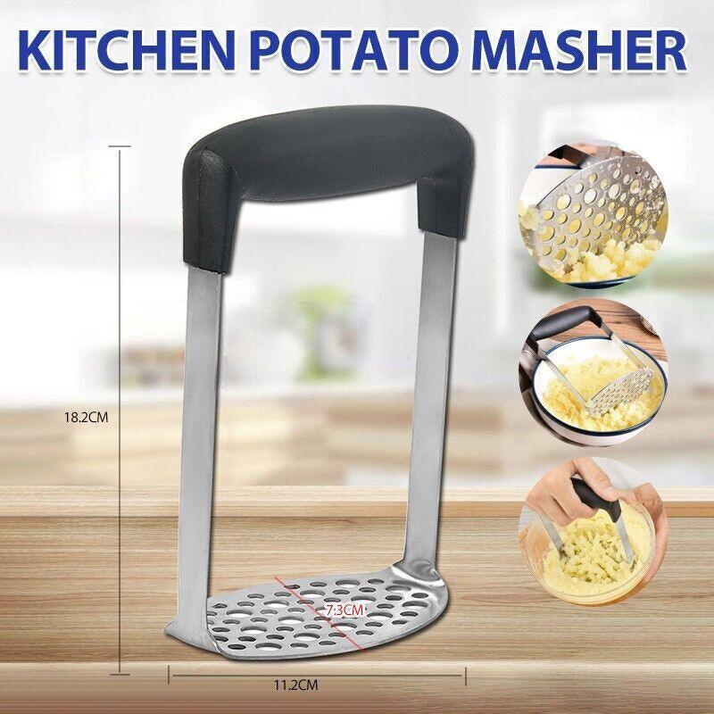 V528-MUDDER-703091-202509251240-00 Potato Masher Vegetable Tool Stainless Steel Heat Kitchen Resistant Press Rice A - Image 1