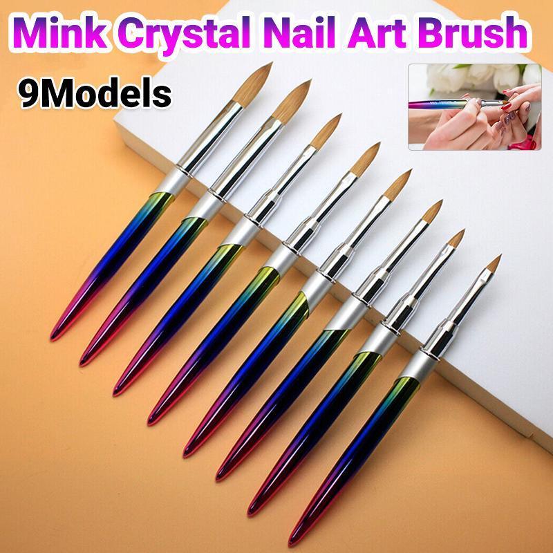 V528-NAILENHANCEMENTCRYSTALPEN-6-603286-202509302336-00 Kolinsky Acrylic Nail Art Brush Manicure Powder Professional Tools Size 2-18 - 6# - Image 1