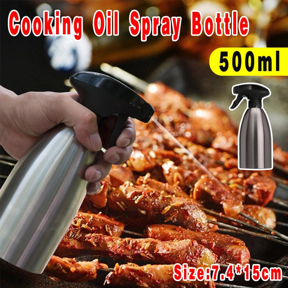 V528-OILSPRAYCAN-641542-202509251040-00 500ml Stainless Steel Cooking Oil Spray Bottle for BBQ and Kitchen Use - Image 1