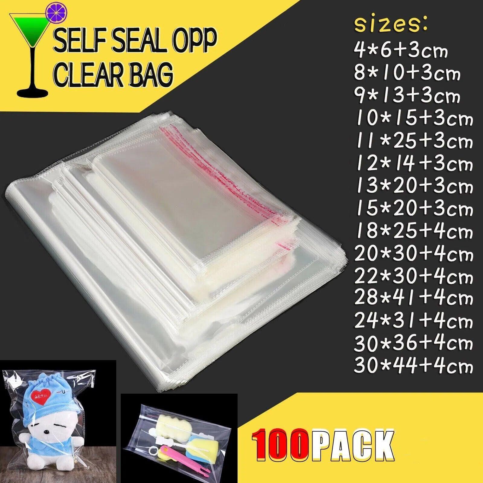V528-OPP-8S-100PCS-30-40-742156-202510011227-00 Multi-size Clear Self-Seal Cellophane Bags - Bulk Adhesive Opp - 30*40 - Image 1