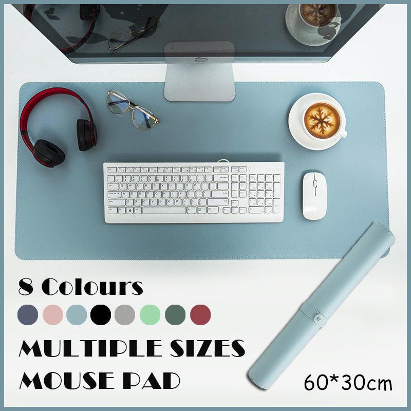 V528-P52-NAVY-60X30CM99641-202509301309-00 60*30Cm Leather Mouse Pad Gaming Waterproof Mousepad Desk Mat Anti-Slip Rubber - Dark Blue - Image 1