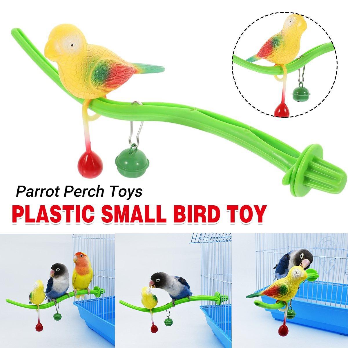 V528-PARROT-TOY-436792-202509251516-00 Parrot Relieve Boredom Stand Pole Rack Chew Play Simulation Fake Bird Cage Toys - Image 1