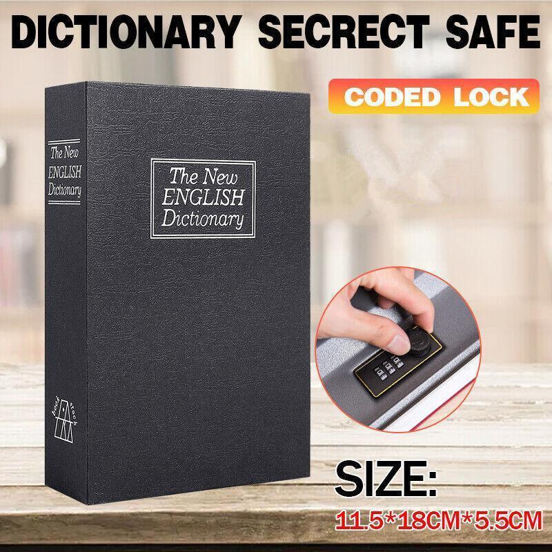 V528-PASSWORDBO-39193-202509250930-00 Dictionary Book Safe with Coded Lock Hidden Security Box for Money and Valuables - Image 1