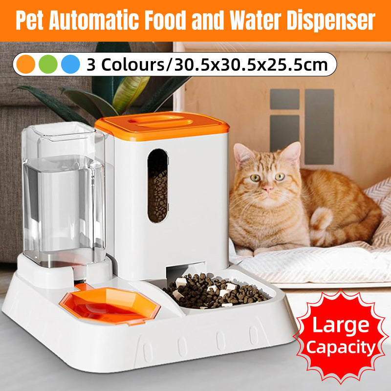 V528-PET-FEEDER-BLUE-684328-202509302045-00 Pet Water Dispenser Automatic Feeder Bowl Cat Dog Drinking Fountain Food Feeding - Blue - Image 1