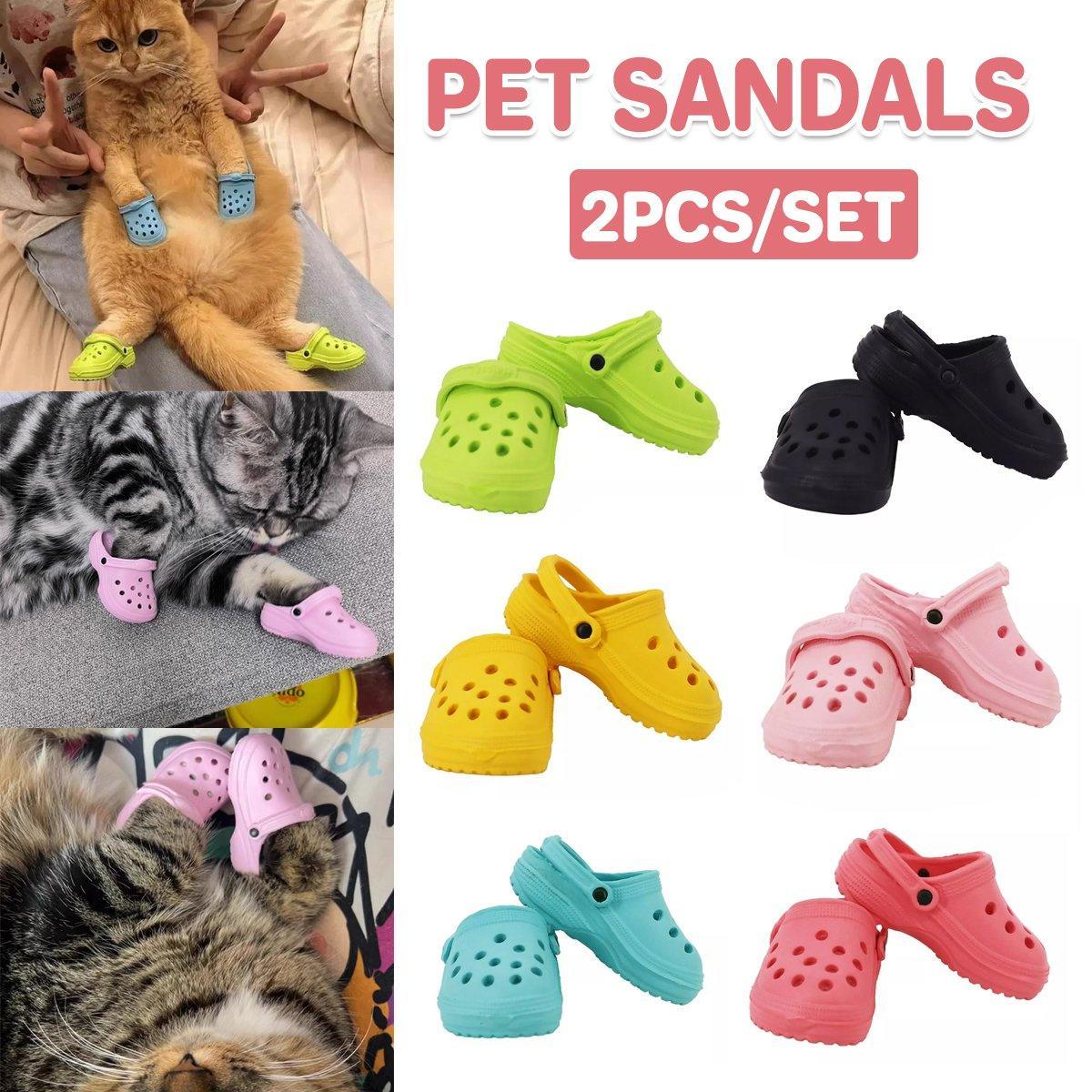 V528-PET-SLIPPERS-WATERMELON-PINK-555741-202510010800-00 2pcs Shoe Charms Accessories for Shoes Bags Clothing Pet Shoes Decorative Set - Watermelon Pink - Image 1
