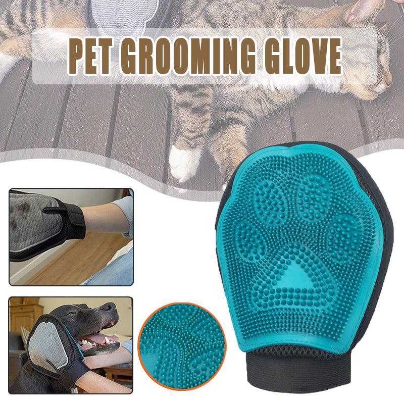 V528-PETGLOVES-852010-202509291509-00 2 in 1 Pet Grooming Glove Deshedding Mitt for Cats and Dogs Hair Removal - Image 1