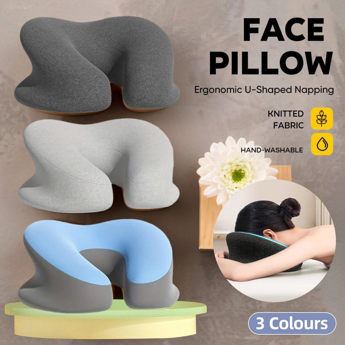 V528-PILLOW-DARK-GREY-745147-202509301318-00 Universal Massage Table Face Cushion Pillow U Shape Head Face Down Rest Pillow - Dark Grey - Image 1