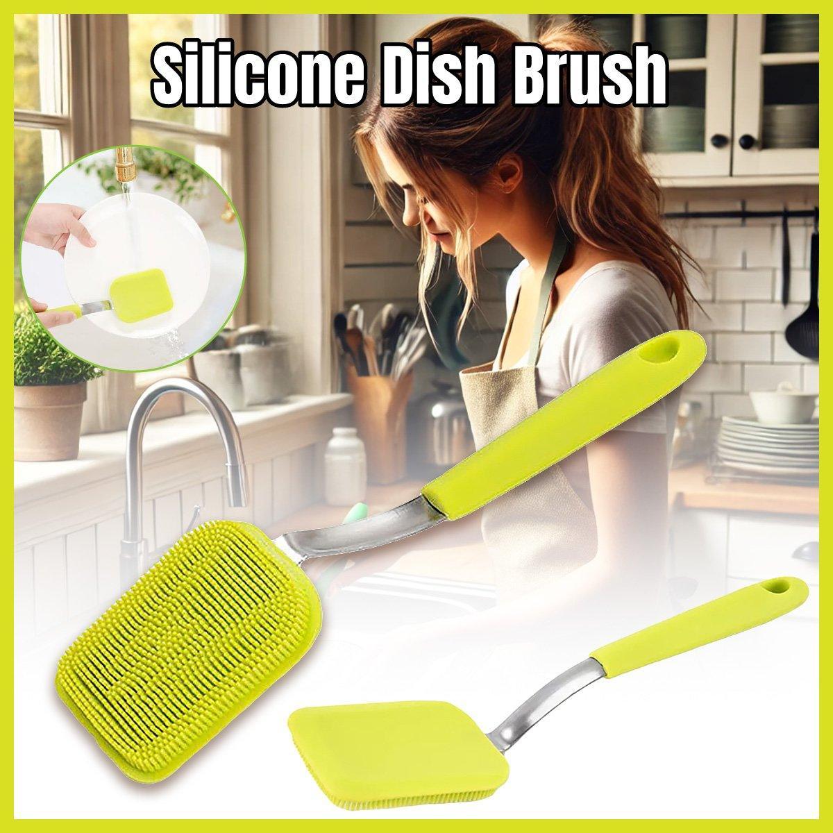 V528-POT-BRUSH-GREEN-139185-202509291536-00 Kitchen Dishwashing Brush for Cleaning Dishes Pots Pans and Kitchen Supplies - Image 1