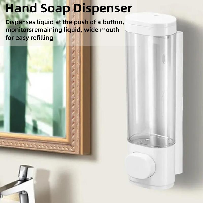 V528-PRESS-BOTTLE-846848-202509251604-00 Wall Mounted Soap Dispenser Manual Press Shower Gel Bottle for Hand Sanitizer - Image 1