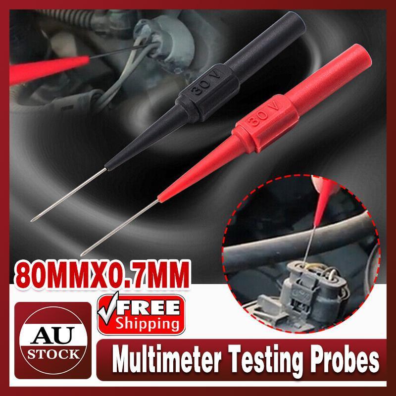 V528-PROBES-4PCS-166247-202509251145-00 4PCS Multimeter Testing Lead Fluke Extention Back Probes Sharp Needles Micro Pins - Image 1
