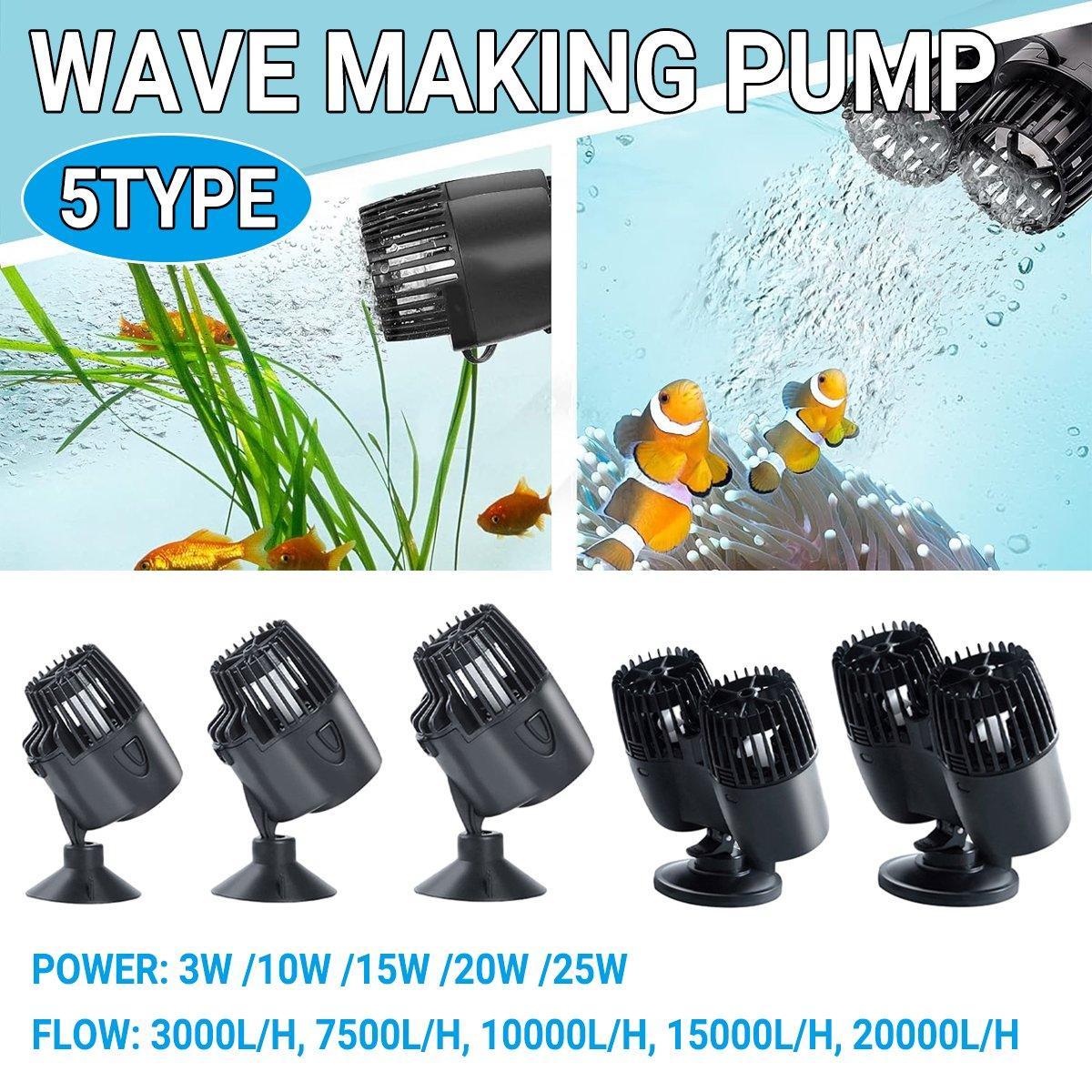 V528-PUMP-25W-297277-202509301445-00 Aquarium Wave Maker Fish Tank Water Circulation Pump Powerhead with Suction Cup - 800M 25W - Image 1