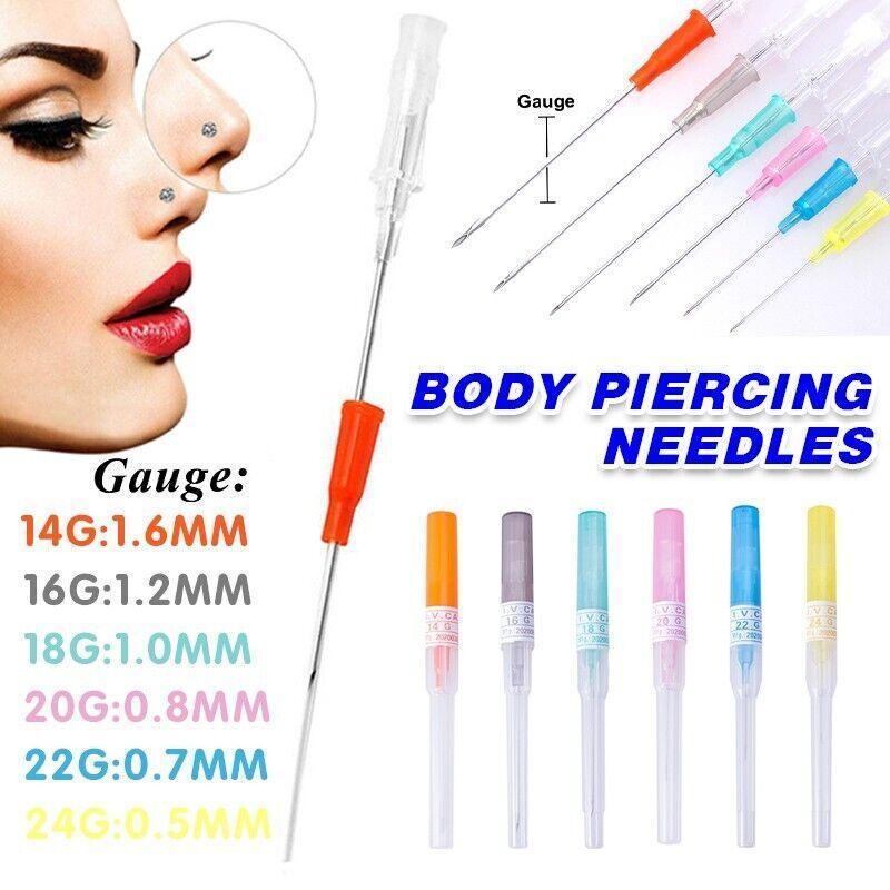 V528-PUNCTURENEEDLE-22G-5PCS-554946-202510010654-00 14G - 26G Catheter Cannular Tube Sterilized Body Piercing Needles 5Pcs - 0.7MM 22G - Image 1