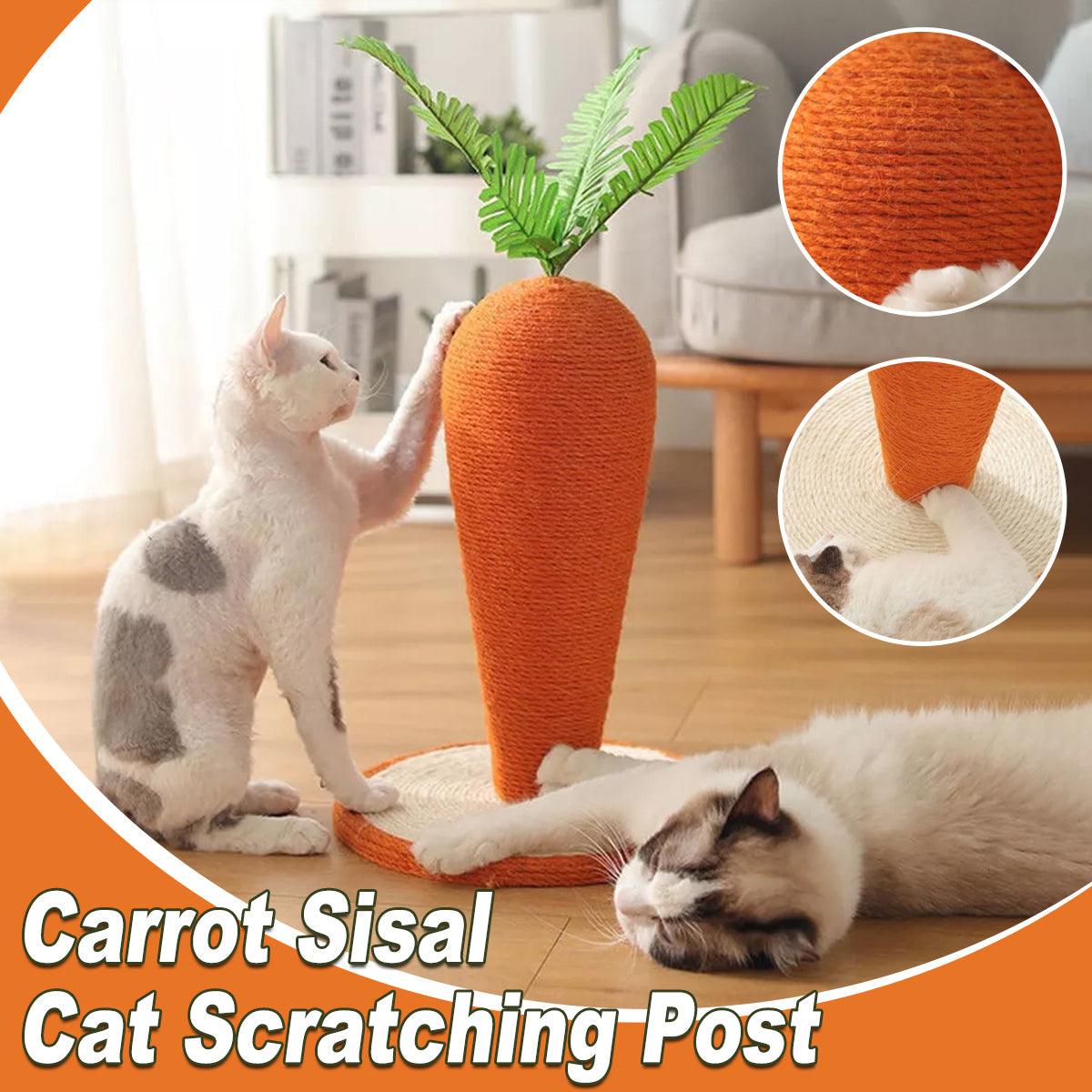V528-SCRATCHING-POST-CARROT-936507-202509291618-00 Carrot Cat Scratching Post Vertical Climbing Frame Interactive Toy for Cats - Image 1