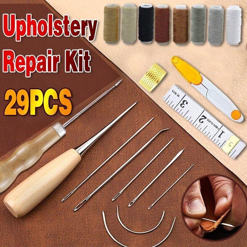 V528-SEWINGTOOLS-29PCS-45935-202509291645-00 29 Pack Upholstery Repair Kit Leather Craft Tool Kit Leather Hand Sewing Needle - Image 1