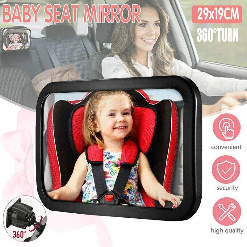 V528-SIGHTGLASS-BLACK-98617-202509251031-00 Car Baby Seat Inside Mirror View Back Safety Rear Ward Facing Child Infant Au - Image 1
